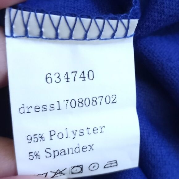 SHEIN BLUE DRESS SZ.XS EUC - Picture 5 of 5